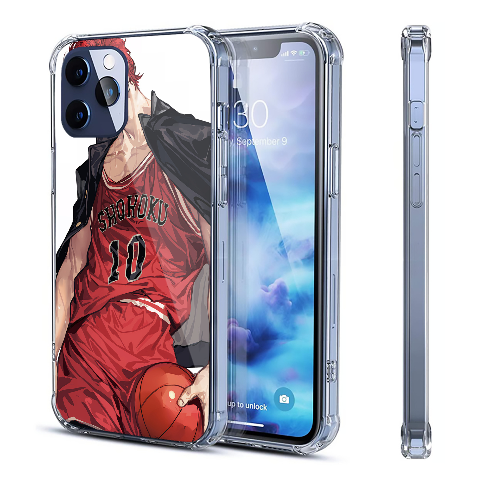 （画像用） SLAM DUNK／スラムダンク 【iPhone 12シリーズ対応】透明スマホケース（クリアソフトケース）
